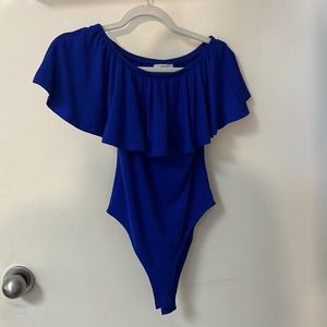 POV blue bodysuit size small
